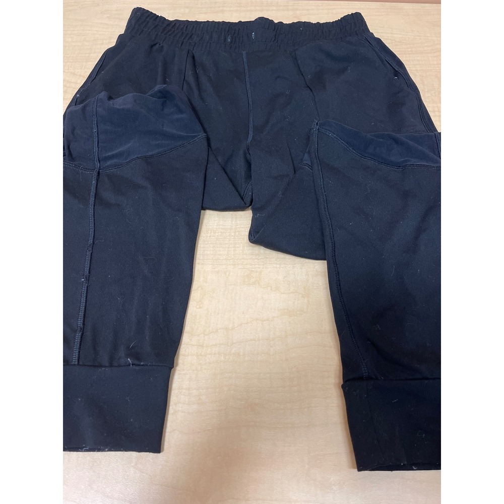 Pink Victoria's Secret Ultimate Black Mesh Panel Joggers Small